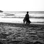 Bodyboarder, Biarritz Beach.