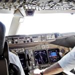 In the cockpit