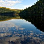 Canoeing over the Wapizagonke Lake (Qc)