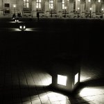 Floor lights at the Louvre