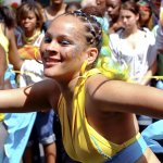Dancer at the tropical festival