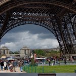 Threatning Sky Over The Eiffel Tower