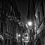 Dark Street In Lyon